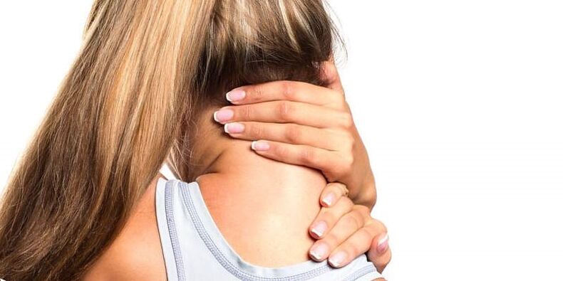 Neck pain in girl with osteochondrosis