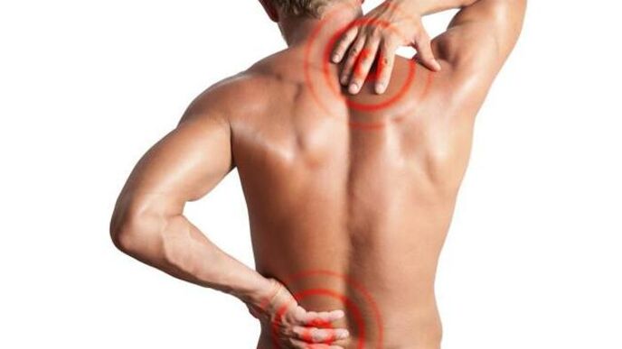 pain caused by osteochondrosis